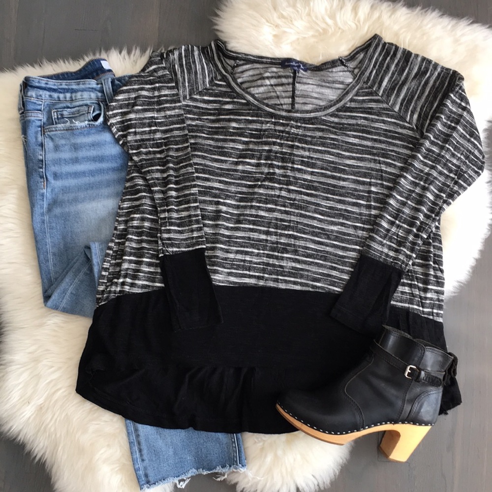 American Eagle Outfitters Hi-Lo Hem Top, One Size